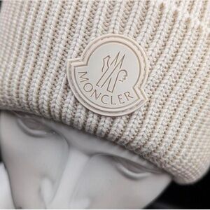 Moncler cream Beanie